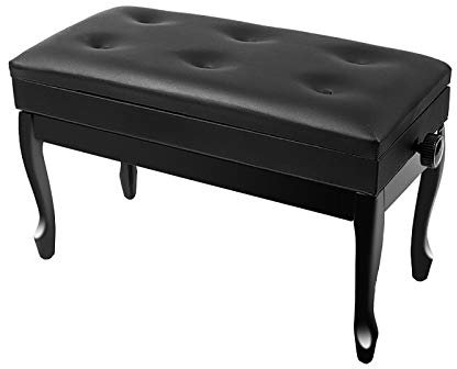 GZSLKSCD Klavierhocker, Bequemer Klavierhocker Für Zwei Personen, Klavierbank, Mit Großem Staufach, Robust Und Langlebig, 10 cm Höhenverstellbar