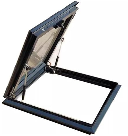 Tragaluces Y Ventanas Para Tejados, Sótano Ventana De Luz Natural, Ventilación Ático Tapas De Tragaluz, Visita Ventana De Aluminio Para Solárium/Graneros, Escotilla De Acceso Al Techo(2.30x3.94ft/70x1