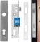 KOTARBAU® Serrure à larder pour portes - Insert en acier 90/20 mm + boîtier en acier galvanisé droite et gauche - Serrure de porte de chambre - Serrure encastrée universelle