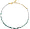 COAI Bracelet de Cheville Femme, Bracelet Malachite/Aventurine Verte/Pierre de Lune