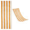 Funda de lona de tela de repuesto para silla de exterior, para tumbona de playa, silla de playa, portátil, plegable, fácil de instalar, 120 x 45 cm, naranja y blanco (1 unidad)