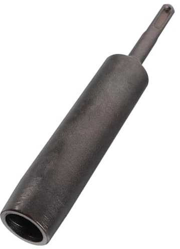 Ipetboom Rotary Hammer Ground Rod Driver Bit 25mm Diameter Steel Lightweight Compact Design Compatible with 3/4in and 5/8in Rods for Professional Hammer Drill Grounding Tasks