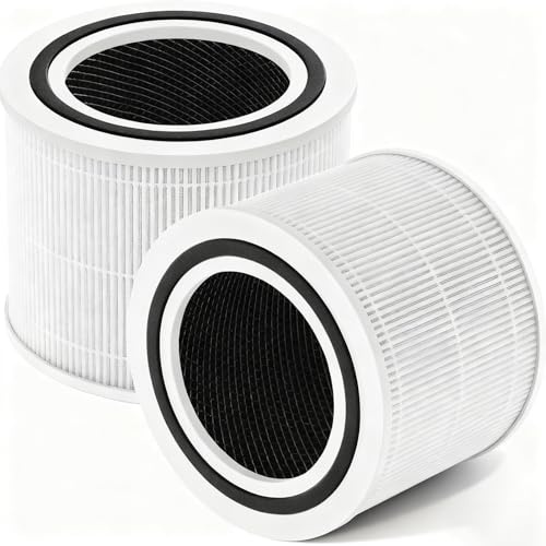 Core 300S Filter für LEVOIT Core 300S und Core 300 Luftreiniger | [2 Stück] 3-in-1 HEPA Ersatzfilter mit Aktivkohle & Vorfilter für Levoit Luftreiniger Filter, Core 300-RF, Weiß
