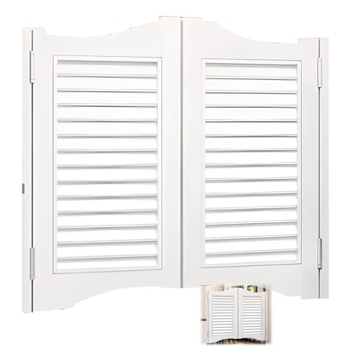 Saloontür, Flügeltür, Schwingtür mit Scharnieren & Beschlagsatz, Gewölbte Innenschwingtüren für Flur, Küche, Bar, Pub, Eingang(W120xH90cm(48x36in))