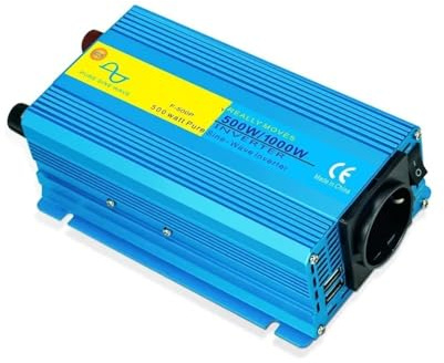 Onduleur Onduleur Sinusoïdal Pur 1000W 1200W 2000W Convertisseur Tension 50 Hz Prise UE/Un/US Transformateur Voiture 12V 24V 110V 220V Power Inverter(1000W 12V 220V EU)