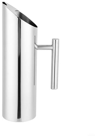 Jarra de agua de acero inoxidable para restaurantes y uso doméstico, mango ergonómico para verter fácilmente (B)