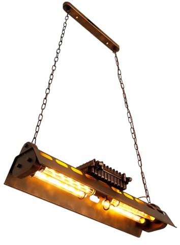 Metall Pendellampe Retro Pendelleuchte Vintage Hängelampe Eisen-Stil Hängeleuchte Industrial E27 Leuchtmittel Geeignet Für Wohzimmer Esstisch Küche Esszimmer Restaurant Keller Bar（Keine Glühbirne）
