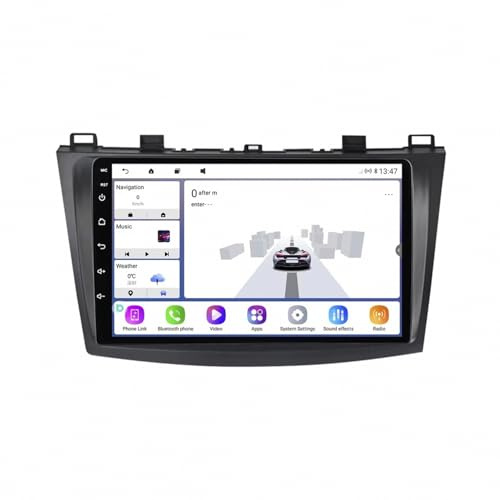 Radio Navigator Satellite Navigator für Mazda 3 2010-2013 Bluetooth Freisprecheinrichtung, Radio, Bildschirm, Lenkradsteuerung, Mirrorlink, 8 Kern 4G+64G