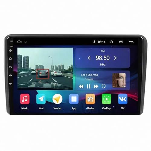 Car Radio per Audi A3 8P 2003-2013 9 Pollici Android 15 Auto Tablet Stereo Wireless Carplay Android Auto Per, 4 Core 4G+64G
