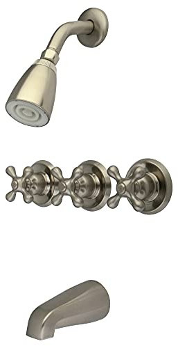 Kingston KB23 AX Wannen- und Duscharmatur mit 3 Kreuzgriffen, KB238AX
