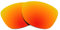Revant Lentes de Repuesto Compatibles con Gafas de Sol Oakley Frogskins, No Polarizados, Rojo Fuego MirrorShield