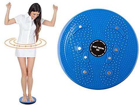 TRIXES Fitneßscheibe Trimmscheibe für Übungen für Hüften und Taille Fitness und Bewegung Blau