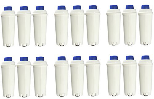 18er Pack DeLonghi Filtro de agua para kaffem aschinen Adecuado para ECAM, ESAM, ETAM, bco, EC...
