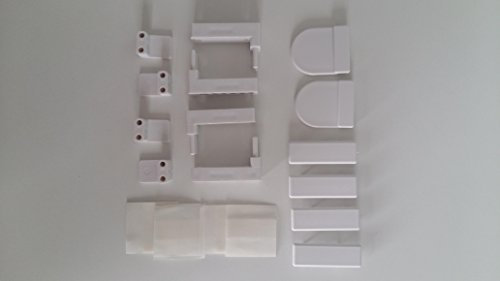 2017 KLEMMTRÄGER UND ZUBEHÖR Montage-Set ERSATZ Montage TEILCHEN Set - FÜR PLISSEE VON KS Handel