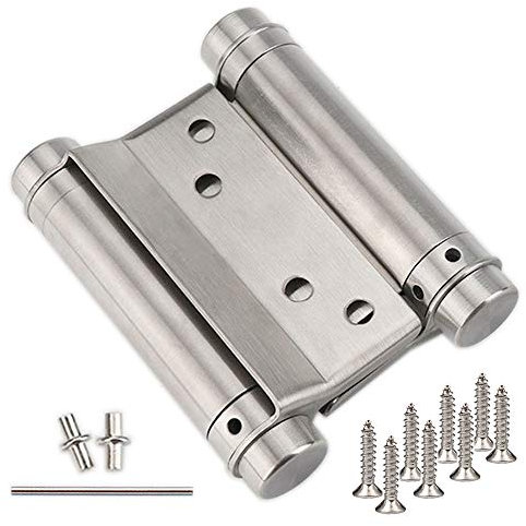 Nsiwem Pendeltürscharnier Edelstahl Pendeltürband Scharniere Edelstahl Türband Scharnier Double Action Feder Türband für Pendeltür und Schwingtür 92mm 1 Stück