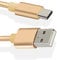 NWNK13 USB C Cable Type C Fast Charging Cable for For Nokia X20 / X10 / G20 / G10 Nylon Braided Android Phone Charger Lead Wire Sync Cord for Nokia 5.4/3.4/5.3/6.2/7.2 (3m, Gold)