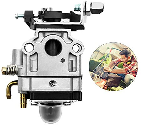 ConBlom 11mm Vergaser Kraftstoff Motor Ersatz Hecke 2-Takt Trimmer Freischneider Kettensäge Vergaser Kompatibel für 22cc 26cc 33cc 34cc 36cc