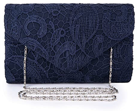 adoranda Abendtasche Damen Spitze Clutch Elegant Hochzeit Taschen Handtasche Braut