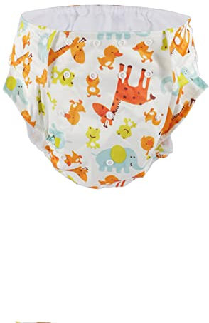 CutiePlusU Erwachsene Stoffwindel waschbar Tasche Windel Abdeckung einstellbar wiederverwendbar Atmungsaktiv auslaufsicher - Cute Giraffe