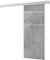 MEBLE KRYSPOL Salwador 4 Schiebetürsystem mit Schienenabdeckung - Zierstreifen - Wandschiebetüren für Innenräume - Loftartige Einbautüren - Solide Konstruktion - 90 x 204 cm - Beton