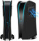 ElitePlay Placa frontal digital PS5 negra con rejillas de ventilación de refrigeración, placas de repuesto curvadas, accesorio para Playstation 5 Digital Edition
