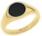 Amor Ring Edelstahl Unisex Damen Herren Ringe, Schwarz, Kommt in Schmuck Geschenk Box, 2037297