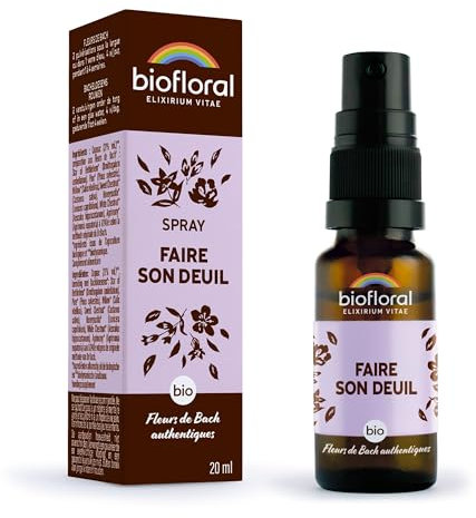 BIOFLORAL - Faire son Deuil - BIO DEMETER - Spray 20 ML - Paix Intérieure - Fleurs de Bach Authentiques