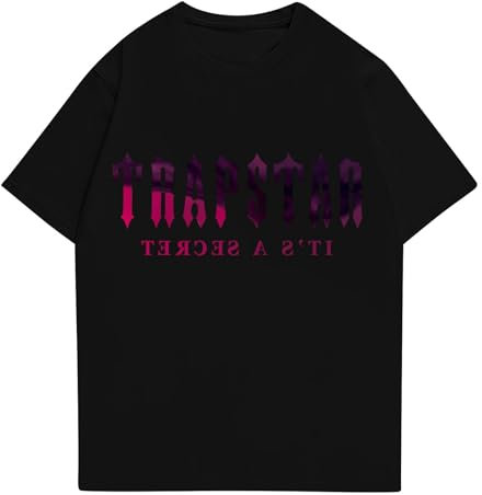 Trapstar Tshirt Casual Unisex Teamkleidung Kurzarm Druckte Damen Straßen Sportbekleidung Tracksuit Trapstar T-Shirt Bauchtasche Trapstar T Shirt Herren