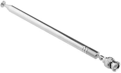 The Lord of the Tools 10 Sections Stainless Steel Telescopic Antenna BNC Male Connector Telescopic Antenna for Digital Scanners Communication Receivers CB Radios