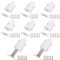 LOPYXBR 8PCS Push to Open Door Catches White Push Latch Heavy Duty, Cupboard Latch Touch Open Push to Open Catch for Kitchen Hidden Door Cabinet Drawer Wardrobe
