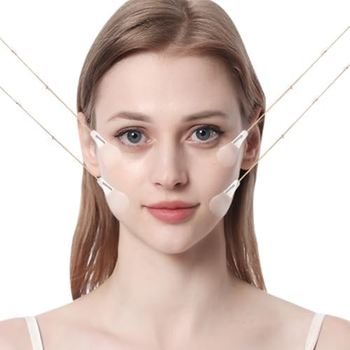 SexxLady 20 Aufkleber + 8 Hebeseile Face Lifting Tape,Facelifting Aufkleber Lifting Tapes Gesicht,Instant Invisible Face Lift Sticker, Eye Lift Tape Make-up Gesicht Lift Werkzeuge