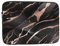 WHJSHOP Black Rose Gold Marble Picture Laptop Case - Shockproof Portable Laptop Sleeve Bag for Men and Women Business Travel, School, and Office Daily Use