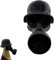Gm-30 Beer Bottle Cap, Vintage-Militär-Design, GM-30 Flaschenverschluss, Helm mit Maske, Gasmaskenhelm-Bierflaschenhülle für Bierflaschenverschluss-Sammler (Schwarz)