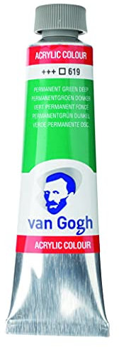 VAN GOGH Talens Acrylfarben, 40 ml Tube, 619 Permanentgrün dunkel