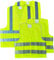 AA Warnweste AA0507 - Familienpack 2 Erwachsene 2 Kinder - entspricht EU-Sicherheitsstandards, Gelb