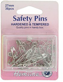 Safety Pins - Nickel - Size 0