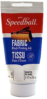 Speedball Tinta de Tela Art Products Company, Blanco, 2.5 oz