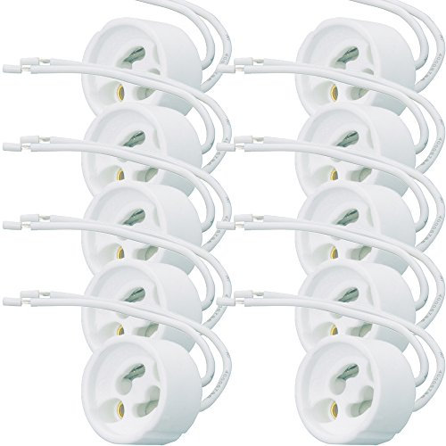 10x GU10 Bayonet Light Bulb/Lamp Fitting-Ceramic LED Holder Connector Downlight