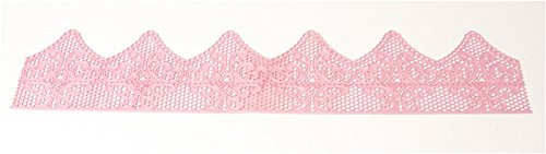 Tortenspitzenband rosa klassisch, bereits fertig gebacken