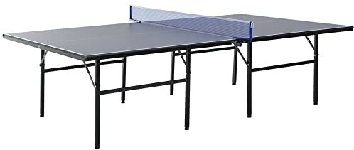 HOMCOM Tavolo da Ping Pong Pieghevole per Interni, in MDF e Acciaio, 152.5 x 274 x 76 cm, Blu e Viola