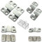 Euro Tische Edelstahl Sofa Haken universell einsetzbar - Couch Verbinder Interlock in 2 verschiedenen Größen (2X Stück, 44x19 mm)