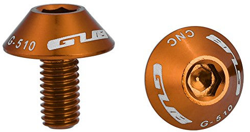 Dioche G-510 Aluminium Fahrradzubehör Flaschenhalter Schraube M5 * 12mm (Gold, Rot, Lila, Blau, Schwarz, Silber)