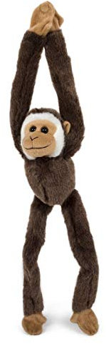 Unbekannt Plüschtier AFFE Affen Gibbon Dunkelbraun, Stofftier 54cm Kuscheltier Hängeaffe