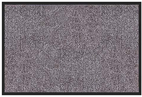 etm Hochwertige Fußmatte | schadstoffgeprüft | bewährte Eingangsmatte in Gewerbe & Haushalt | Schmutzfangmatte mit Top-Reinigungswirkung | Sauberlaufmatte waschbar & rutschfest (200x400 cm, Grau)