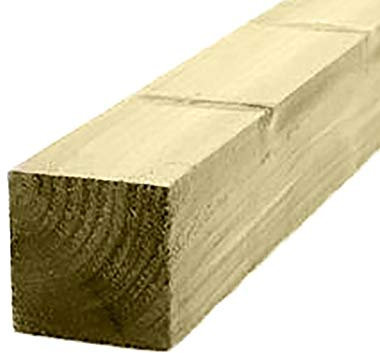 Ruby 4 x 4 (100mm) Pressure Treated Wooden Gate Fence Post 3.0m - Various Pack Sizes (2)