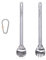 Boundless Voyage Outdoor Titan Langstieliger Löffel Spork Ultraleicht Camping Poliertes Geschirr Besteck Set 2 tlg