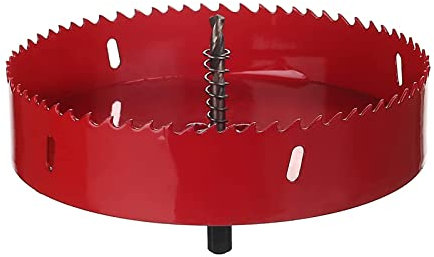 Utoolmart 160mm Bi-Metal Hole Saw M42 High Speed Steel Holesaw Blade 25mm Cutting Depth Opener Cutter Drill Bit With Triangular Handle for Wood Sheet Metal Plastic Fiberboard