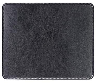 Mauspad Office PU Leder Mauspad,Gaming Mauspad für PC, Computer und Laptop 24 x 20 x 0,3 cm,Schwarz
