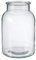 OASIS Modern Clear Glass Wide Flower Jar - Twig Stem Bouquet Display Vase (16 x 24cm)