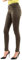 Morgan Pantalon slim enduit Marron 34